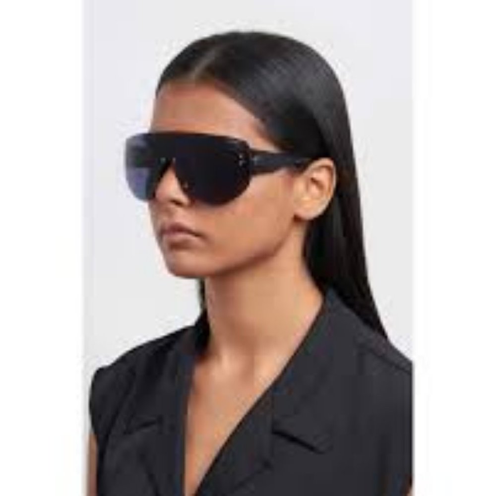 CARRERA FLAGLAB12- NEW IN BOX/BLK WITH BLK LENS-UNISEX SHIELD-aviator st…